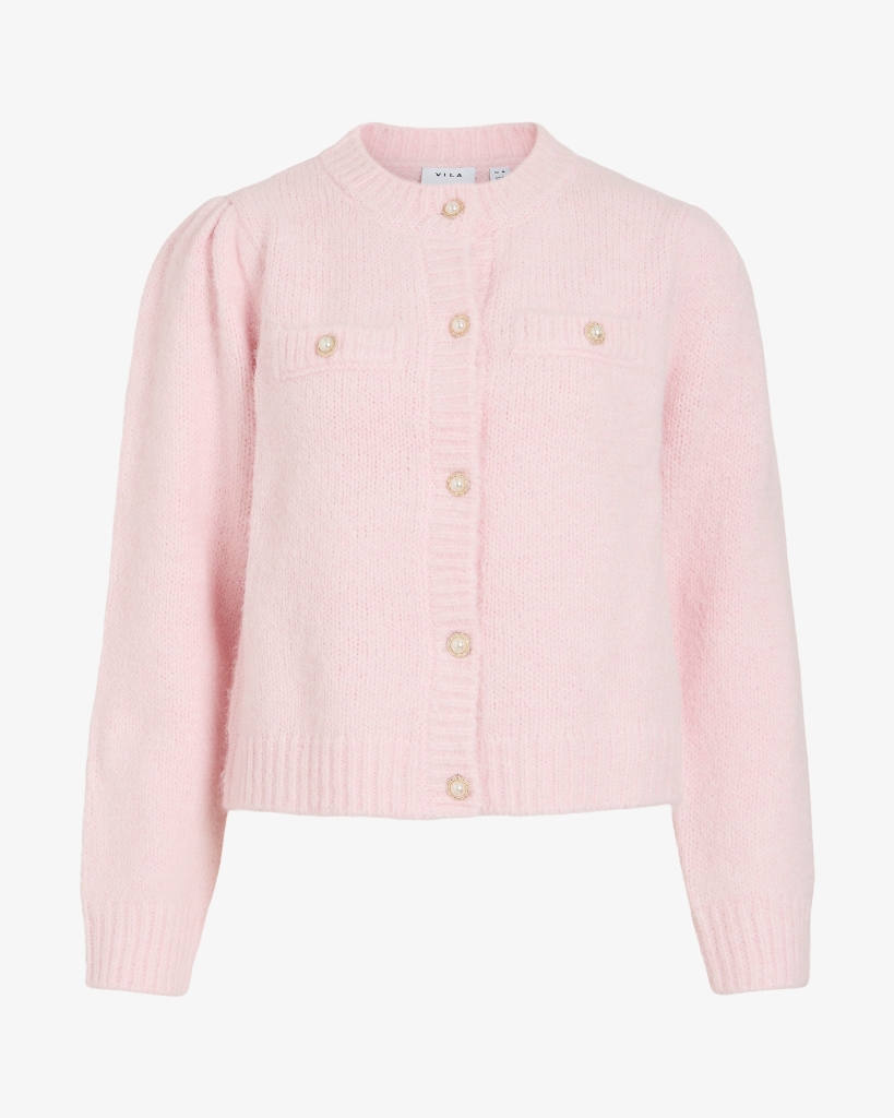 Vila Vilashi Cardigan Lyserød