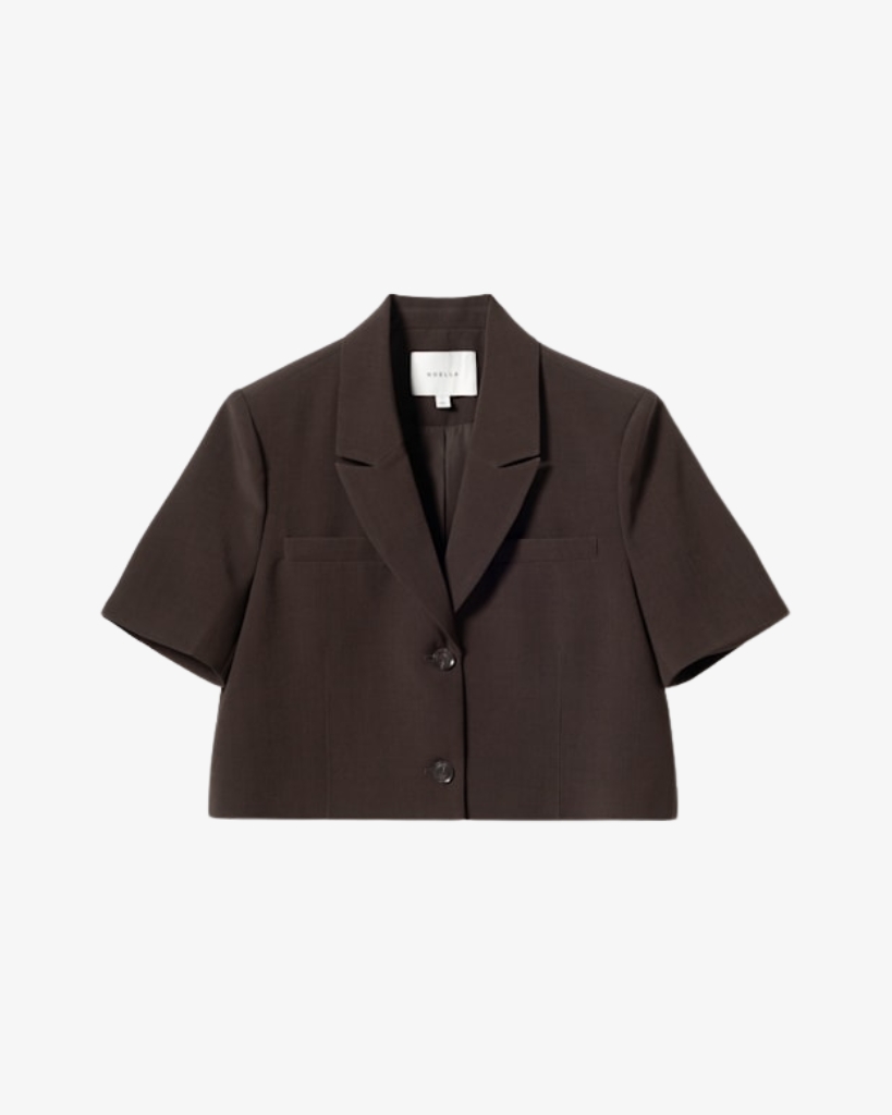 Noella N-Leanne Crop Blazer Brun